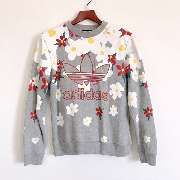 adidas Originals Tops - Adidas Originals x Pharrell Williams Kauwela Daisy Crewneck Sweatshirt